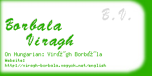 borbala viragh business card